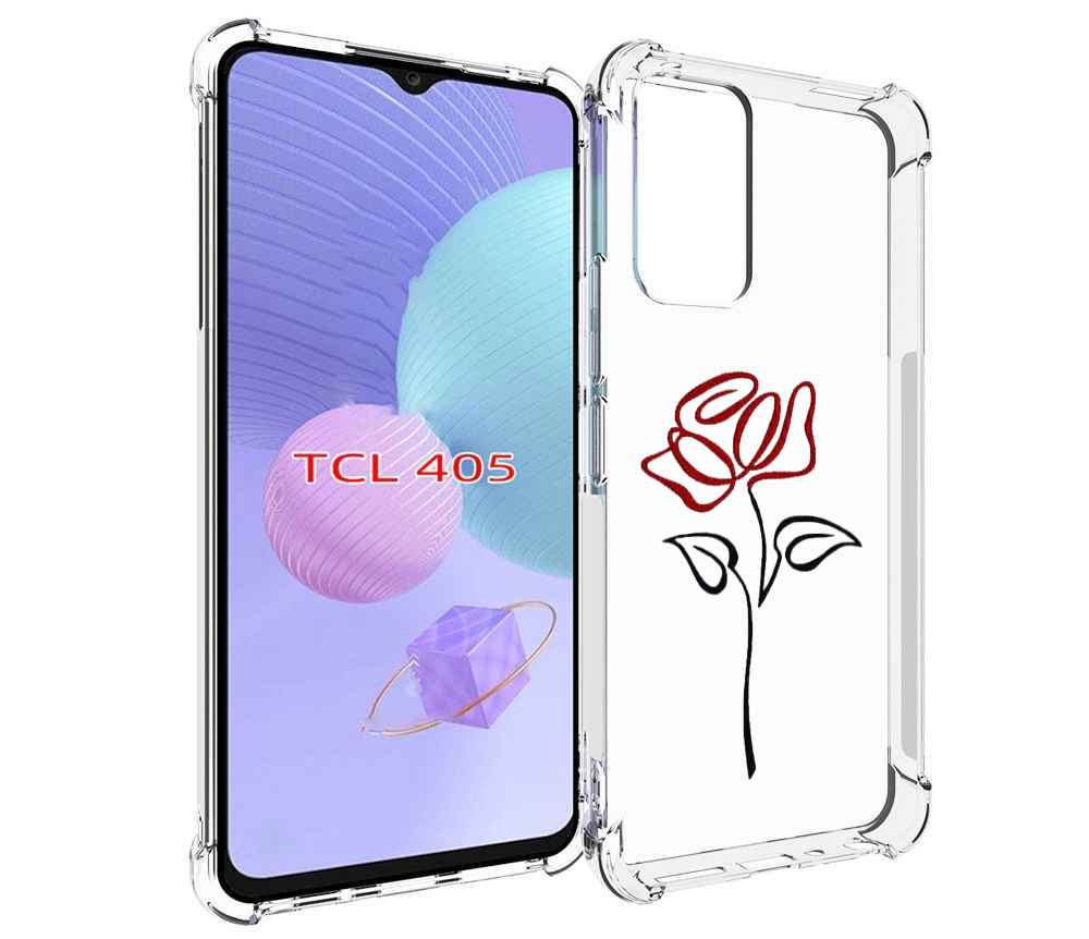 

Чехол MyPads цветок в одну линию для TCL 405, Tocco