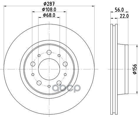 

Тормозной диск HELLA PAGID/BEHR 8DD355102251
