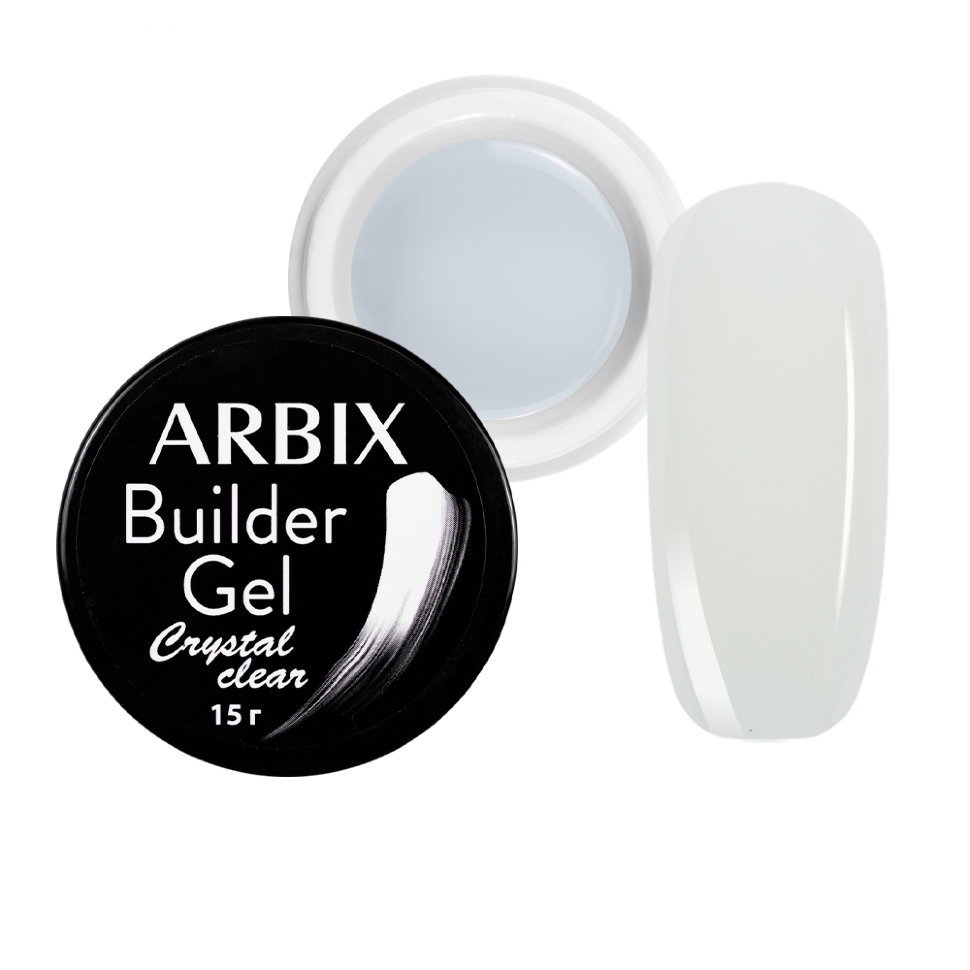 

Однофазный гель для наращивания Arbix Crystal clear, 15 гр, ARCC