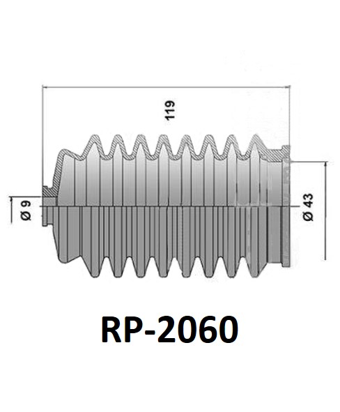 MTP Пыльник рул. рейки RP2060/26-487 MTP