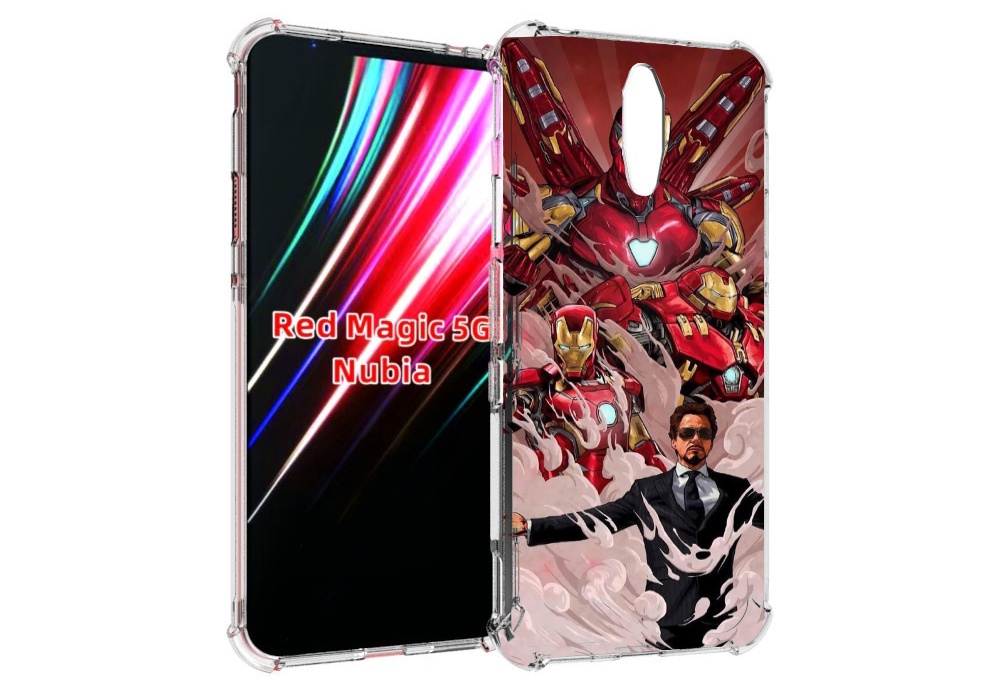 

Чехол MyPads Тони-Старк-и-костюмы для ZTE Nubia Red Magic 1 5G, Прозрачный, Tocco