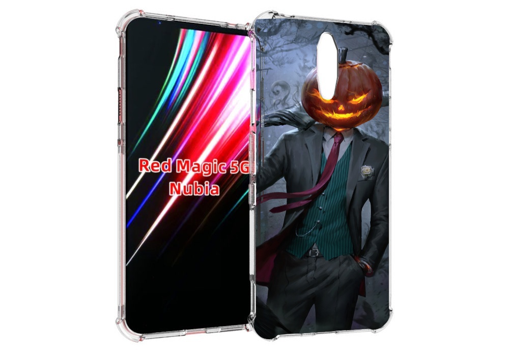 

Чехол MyPads Тыква-убийца для ZTE Nubia Red Magic 1 5G, Прозрачный, Tocco