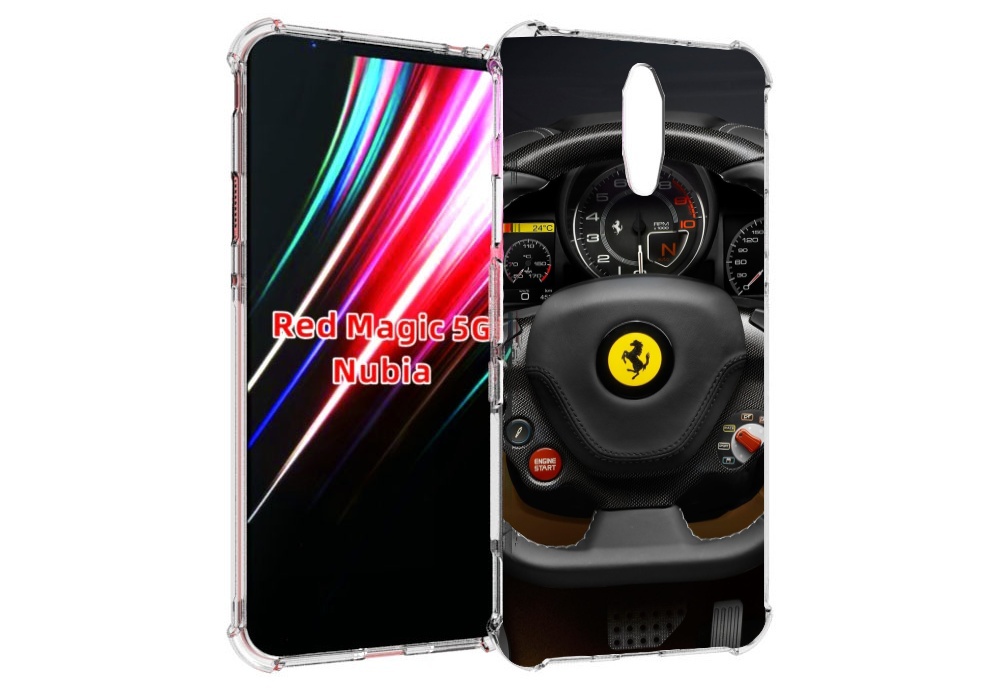

Чехол MyPads Ферарри для ZTE Nubia Red Magic 1 5G, Прозрачный, Tocco
