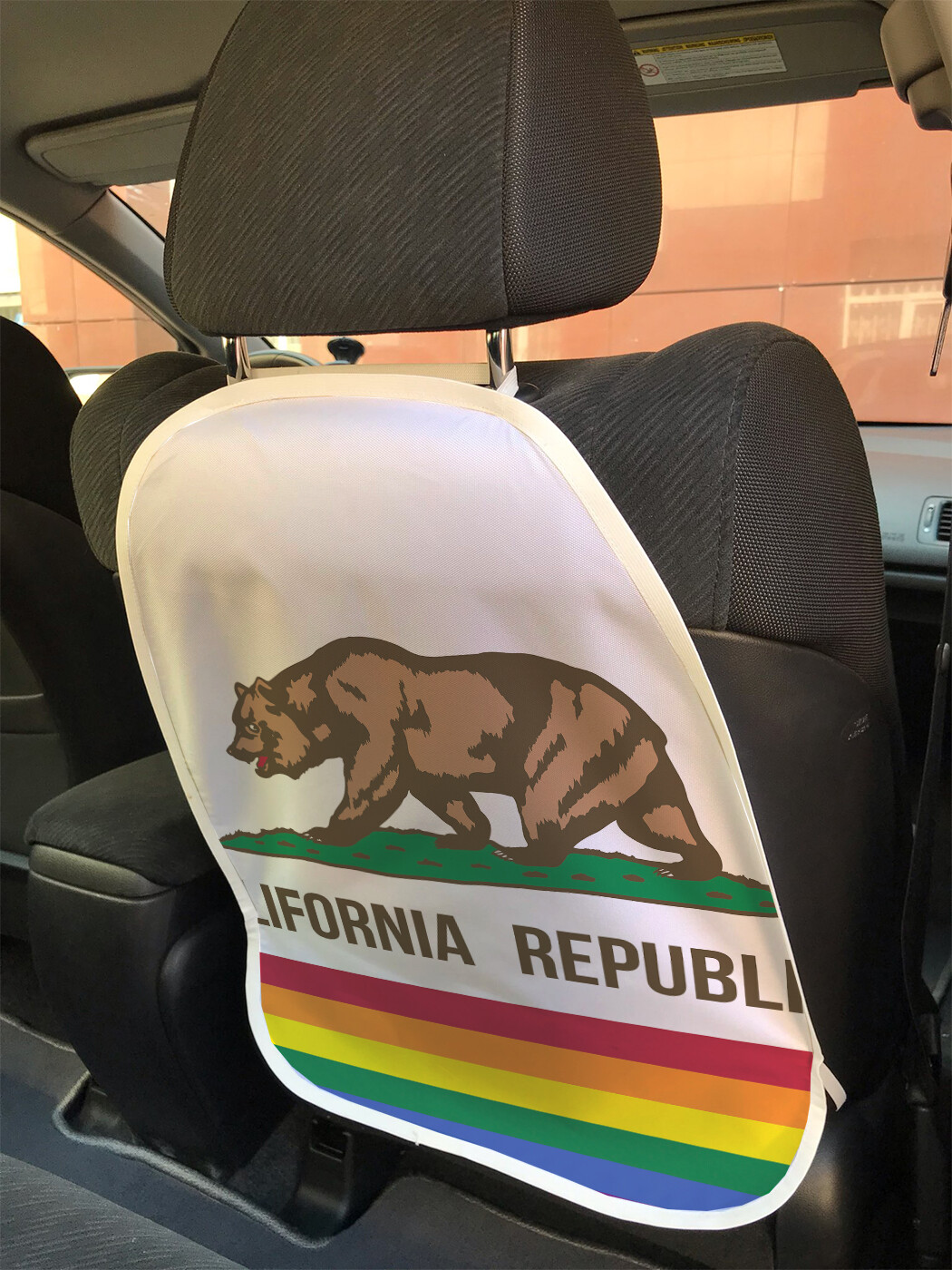 

Накидка на спинку сиденья JoyArty Флаг Калифорнии радужный, 45х62, Флаг Калифорнии радужный