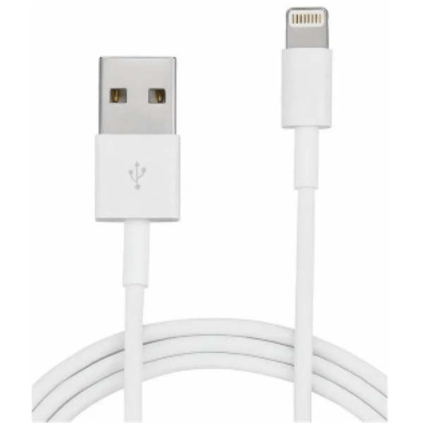 фото Кабель usb lightning 1m (зеленая упаковка) isa белый