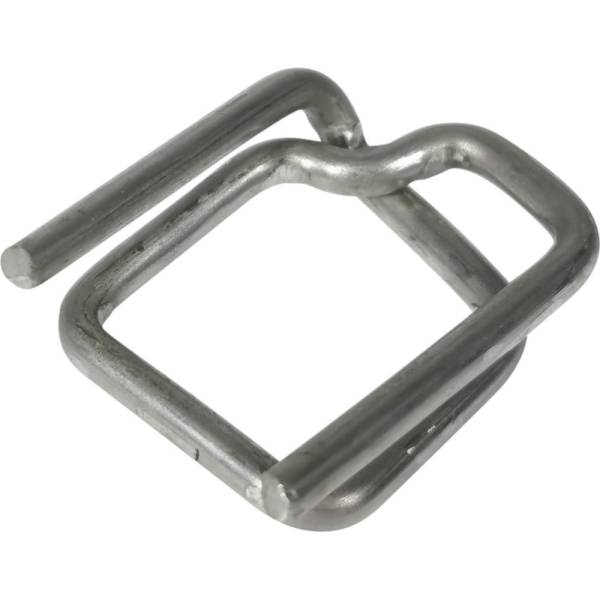 Пряжка Кордленд стальная, 19x35x3,5 мм, для ПП/ПЭТ ленты 19 мм, 1000 шт. PR-19 KREP-00185