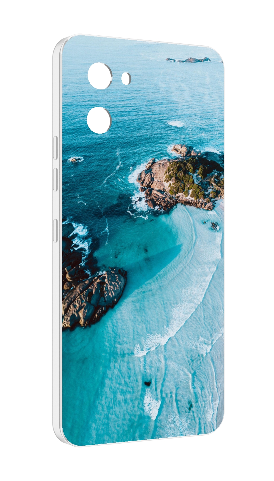 

Чехол MyPads красивый голубой залив для UMIDIGI G1, Прозрачный, Tocco