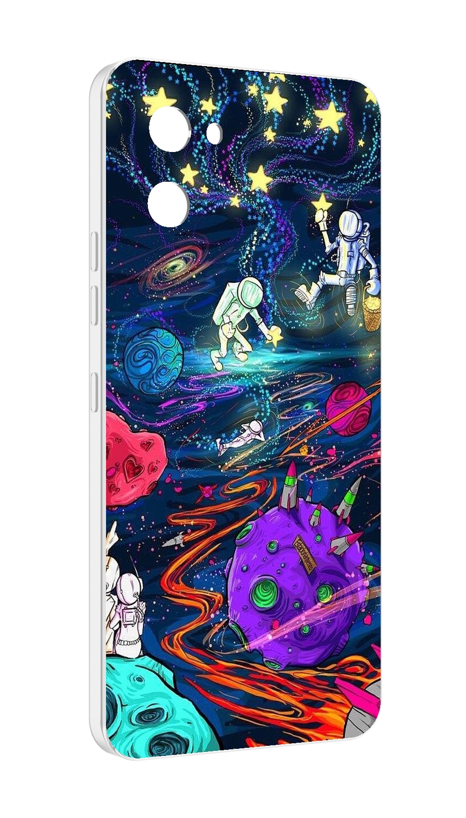 

Чехол MyPads красочный космос для UMIDIGI G1, Прозрачный, Tocco