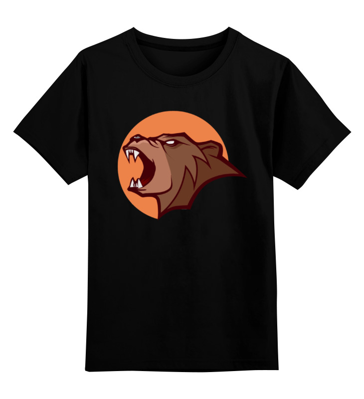 

Футболка детская Printio Bear / медведь цв. черный р. 128, Bear / медведь
