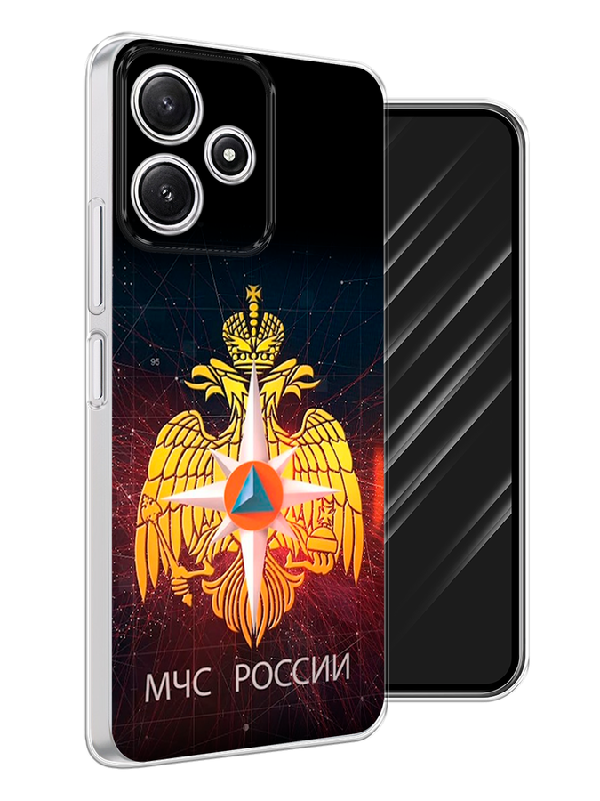 

Чехол Awog на Xiaomi Redmi 12 5G "МЧС России", Черный;желтый;красный, 319750-1