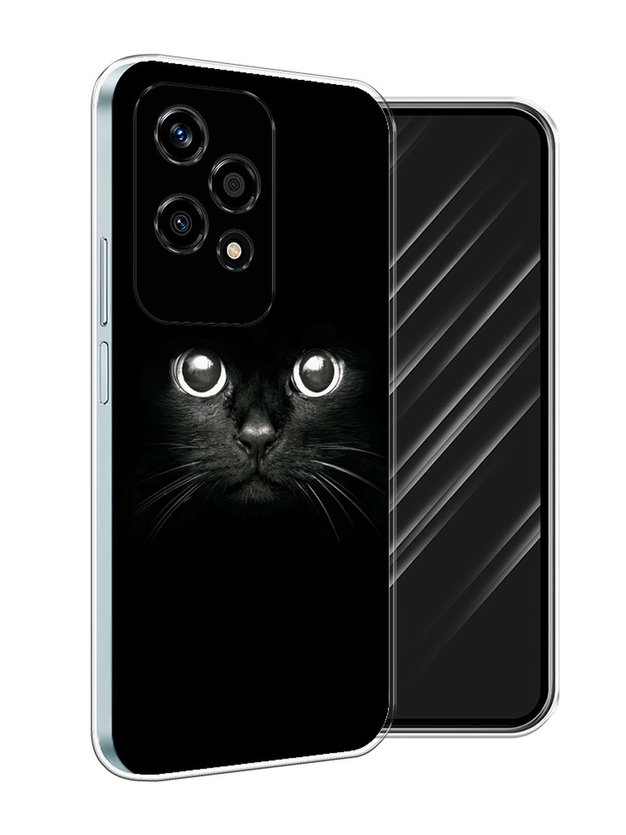 

Чехол Awog на Honor 200 Lite "Взгляд черной кошки", Черный;белый;серый, 6124650-1
