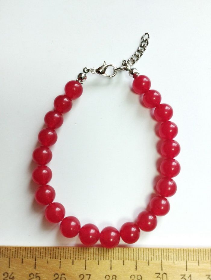 

Браслет из стали р. 19 Красота камня Халцедон, халцедон, Халцедон