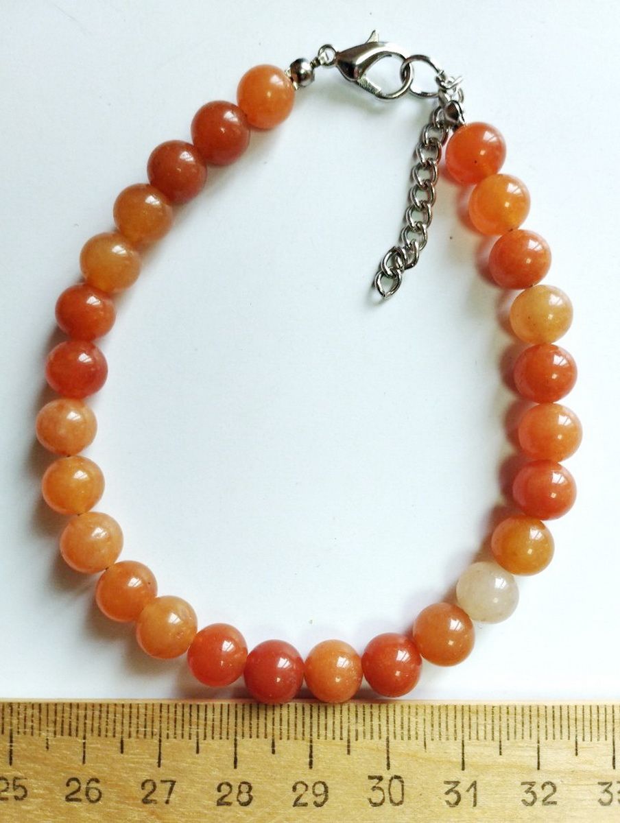 

Браслет из стали р. 20 Красота камня Авантюрин, авантюрин, Авантюрин