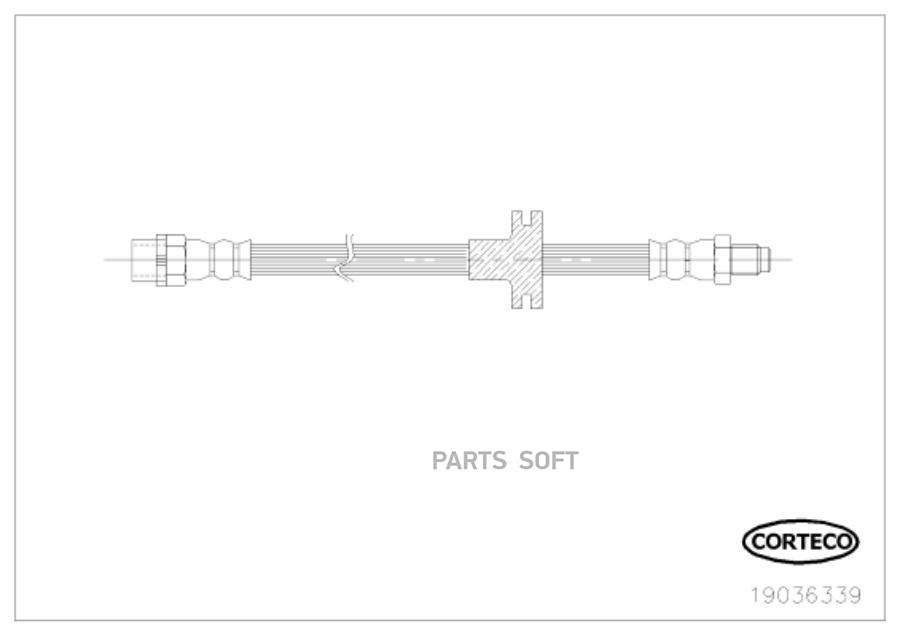 

Шланг Тормозной CORTECO 19036339