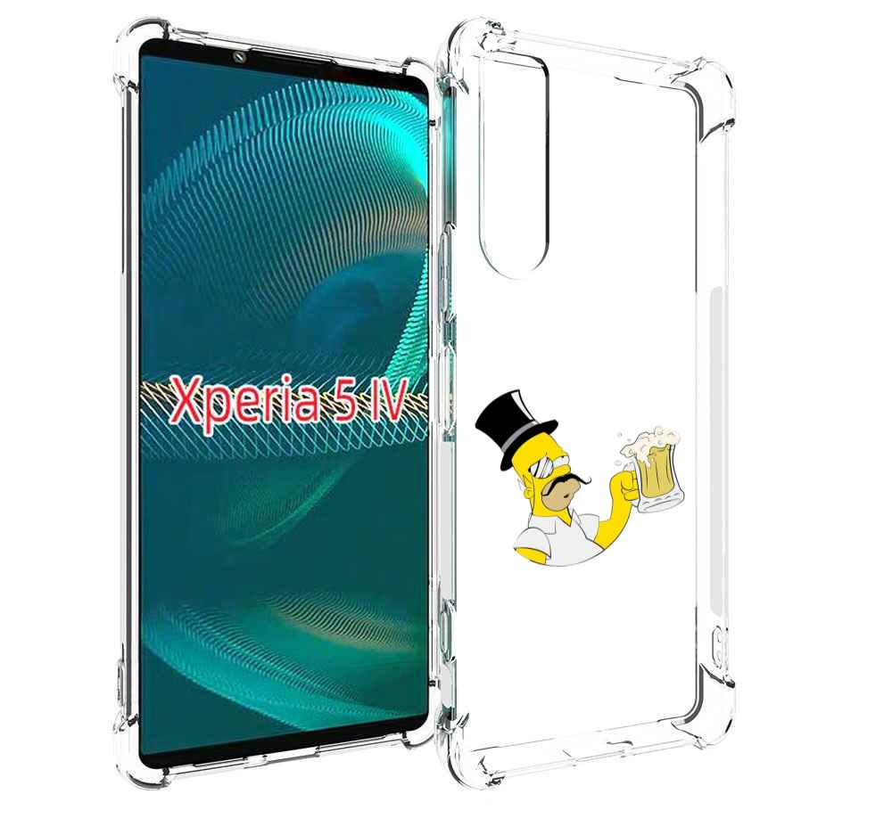 

Чехол MyPads гомер-с-напитком для Sony Xperia 5 IV (5-4), Прозрачный, Tocco