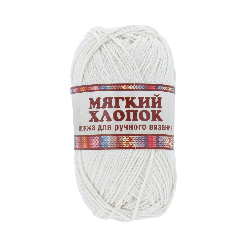 фото Пряжа камтекс 558714_00006 мягкий хлопок 002 отбелка