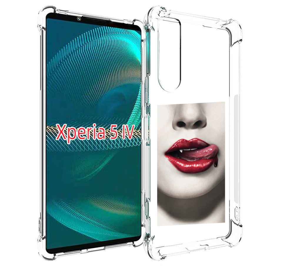 

Чехол MyPads губы-вампирши для Sony Xperia 5 IV (5-4), Прозрачный, Tocco