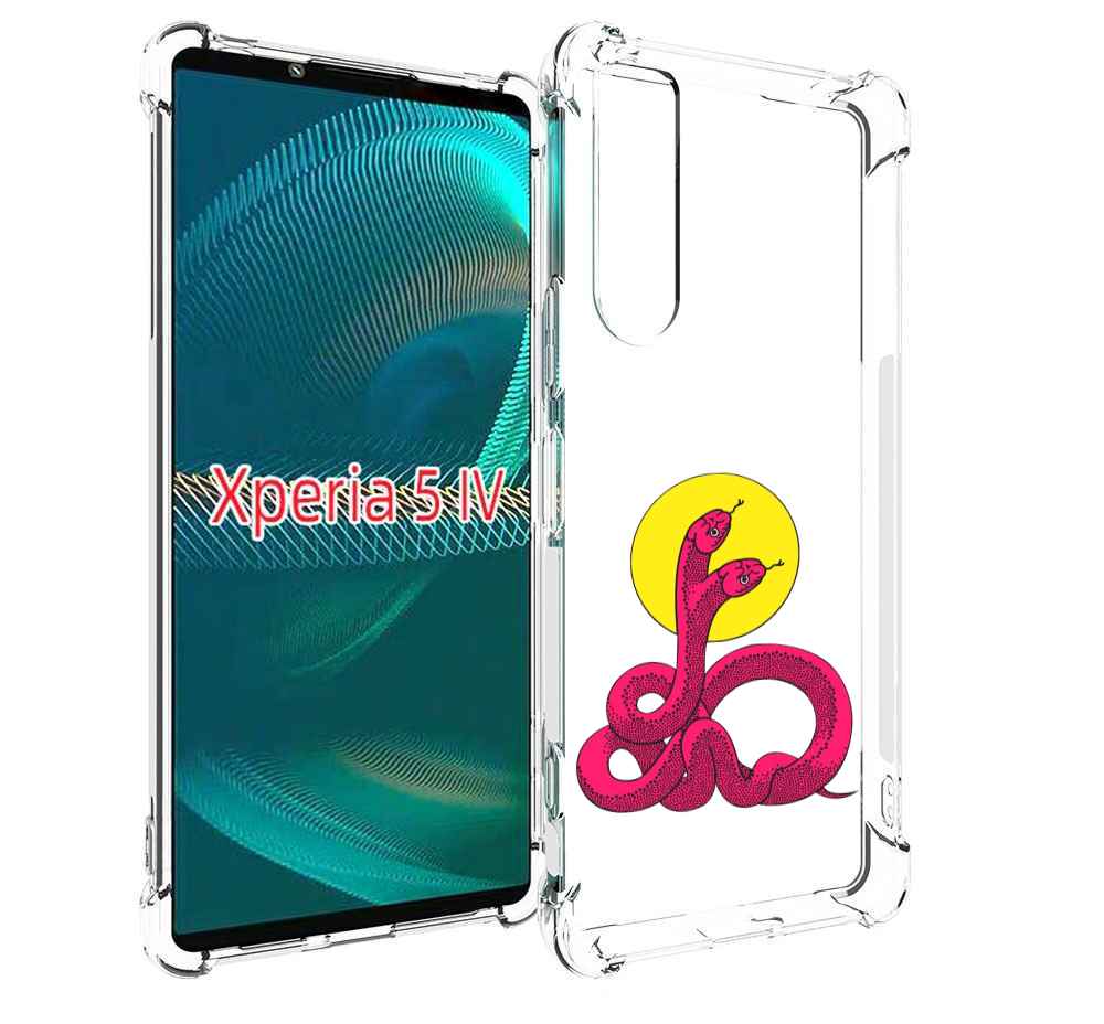 

Чехол MyPads двухголовая-змея для Sony Xperia 5 IV (5-4), Прозрачный, Tocco