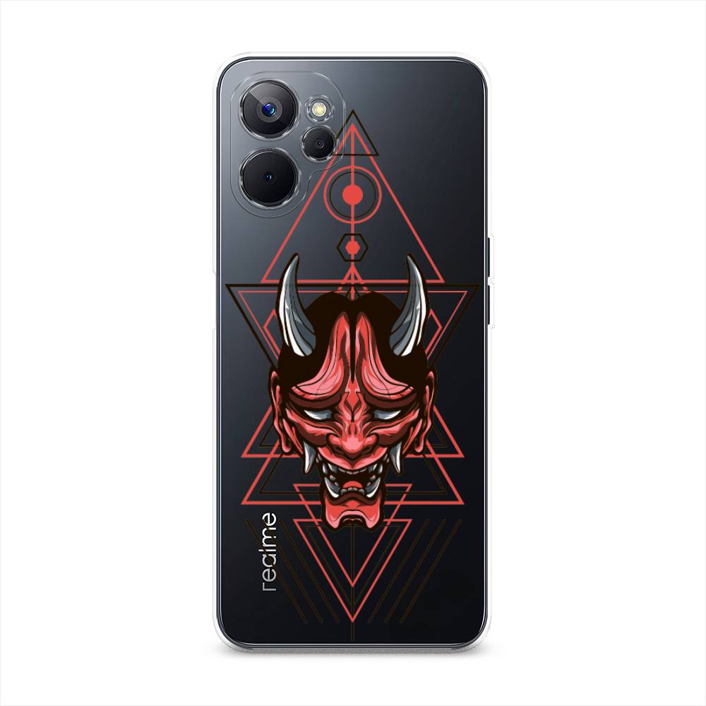 

Чехол на Realme 9i 5G "Hanya Oni mask", Серый;красный;черный, 2514050-4