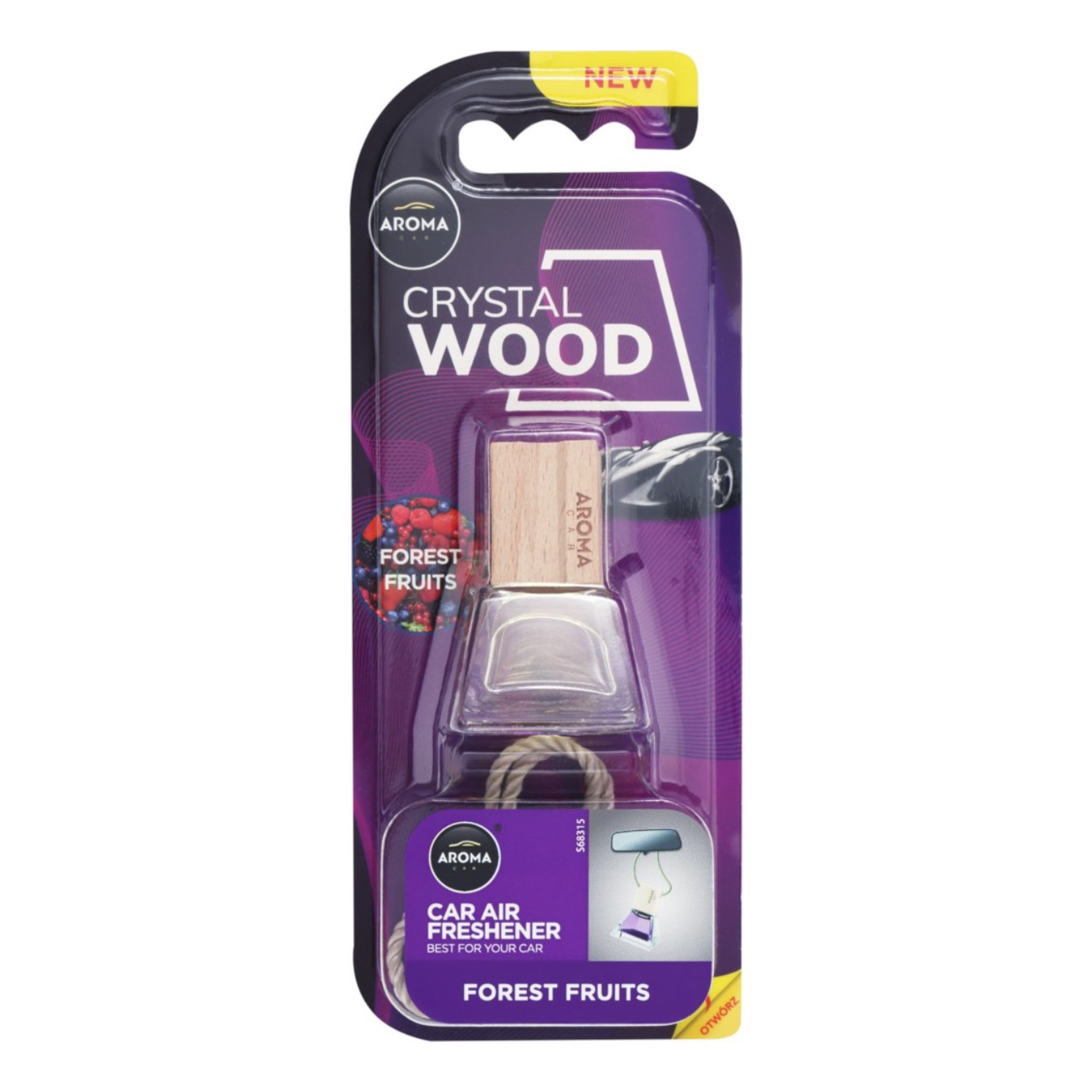

Ароматизатор жидкий Aroma Car Crystal Wood Forest Fruits 7 мл