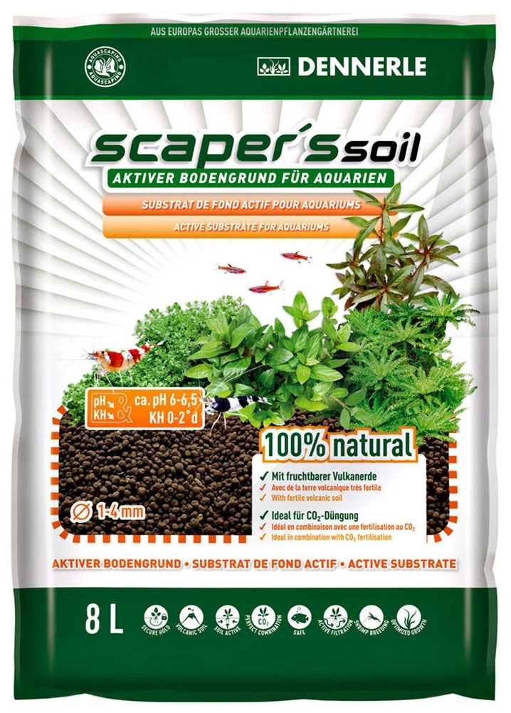 

Грунт для аквариума Dennerle Scaper‘s Soil 1-4 мм, 8 л, Коричневый