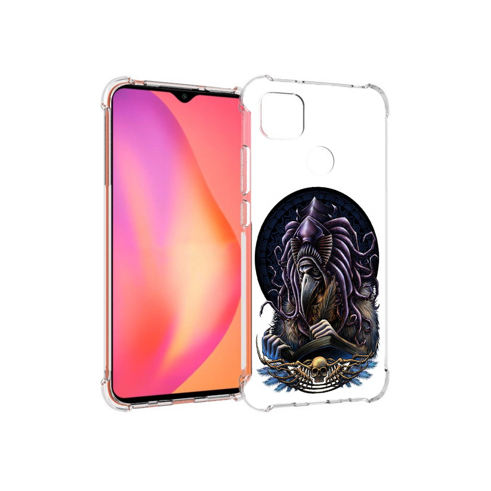 

Чехол MyPads Tocco для Xiaomi Redmi 9C умный ворон (PT152115.265.650), Прозрачный, Tocco