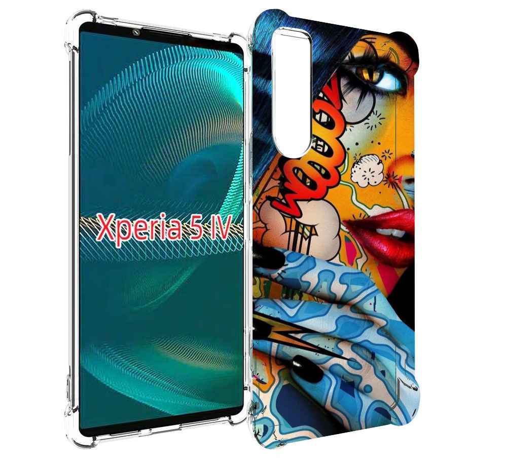 

Чехол MyPads девушка разрисованная краскам иженский для Sony Xperia 5 IV (5-4), Прозрачный, Tocco