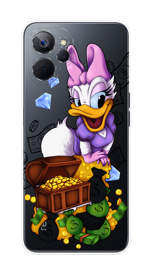 

Чехол на Realme 9i 5G "Rich Daisy Duck", Коричневый;белый;фиолетовый, 2514050-6