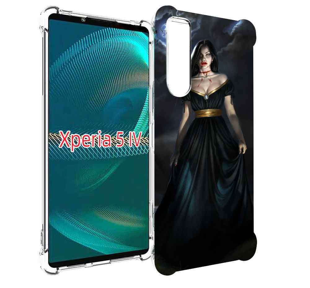 

Чехол MyPads девушка с порезом на горле женский для Sony Xperia 5 IV (5-4), Прозрачный, Tocco