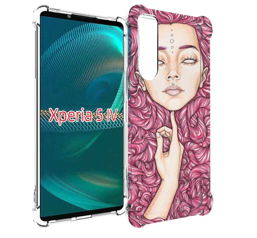 

Чехол MyPads девушка утонула в волосах женский для Sony Xperia 5 IV (5-4), Прозрачный, Tocco