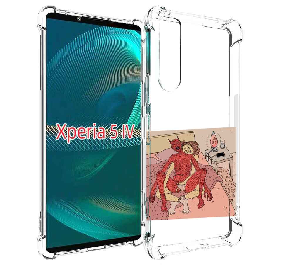 

Чехол MyPads девушка-без-кожи для Sony Xperia 5 IV (5-4), Прозрачный, Tocco