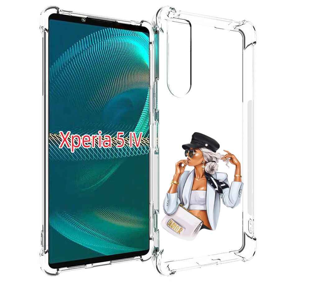 

Чехол MyPads девушка-в-белом-с-модной-сумочкой женский для Sony Xperia 5 IV (5-4), Прозрачный, Tocco