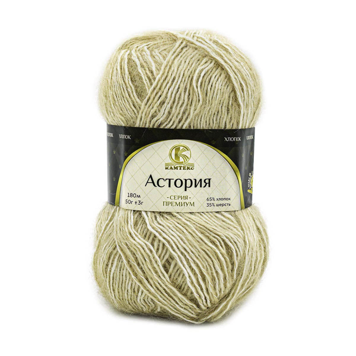 

Пряжа Камтекс Астория 50 г, 180 м (хлопок, шерсть) (188 топленое молоко), 5 мотков, Бежевый, Астория