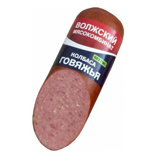 

Колбаса Мясокомбинат Волжский Говяжья варено-копченая 350 г