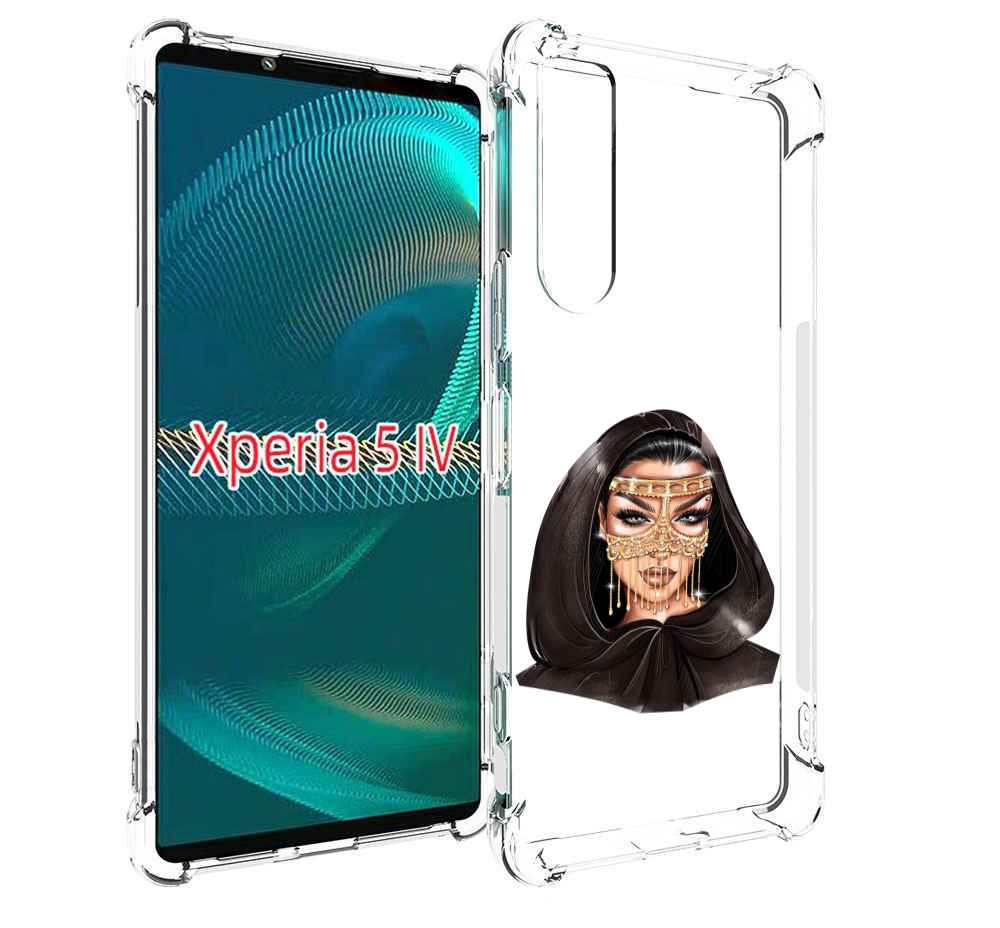 

Чехол MyPads девушка-в-золотой-маске для Sony Xperia 5 IV (5-4), Прозрачный, Tocco