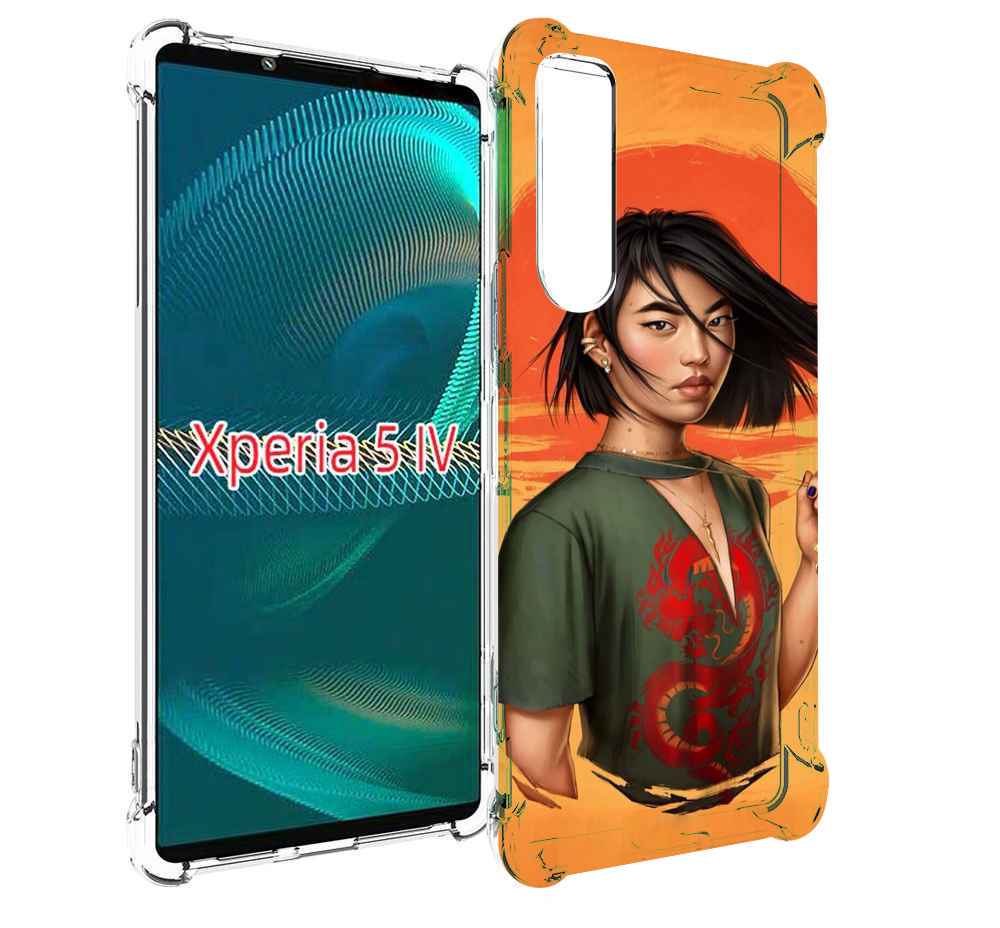 

Чехол MyPads девушка-в-оранжевом-фоне женский для Sony Xperia 5 IV (5-4), Прозрачный, Tocco