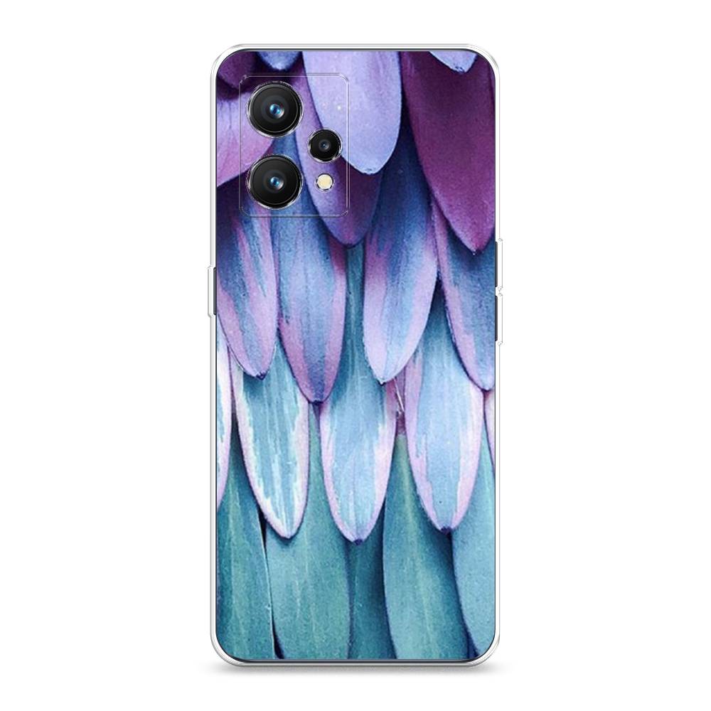 

Чехол на Realme 9 4G "Синее перо", Фиолетовый;голубой, 257250-3