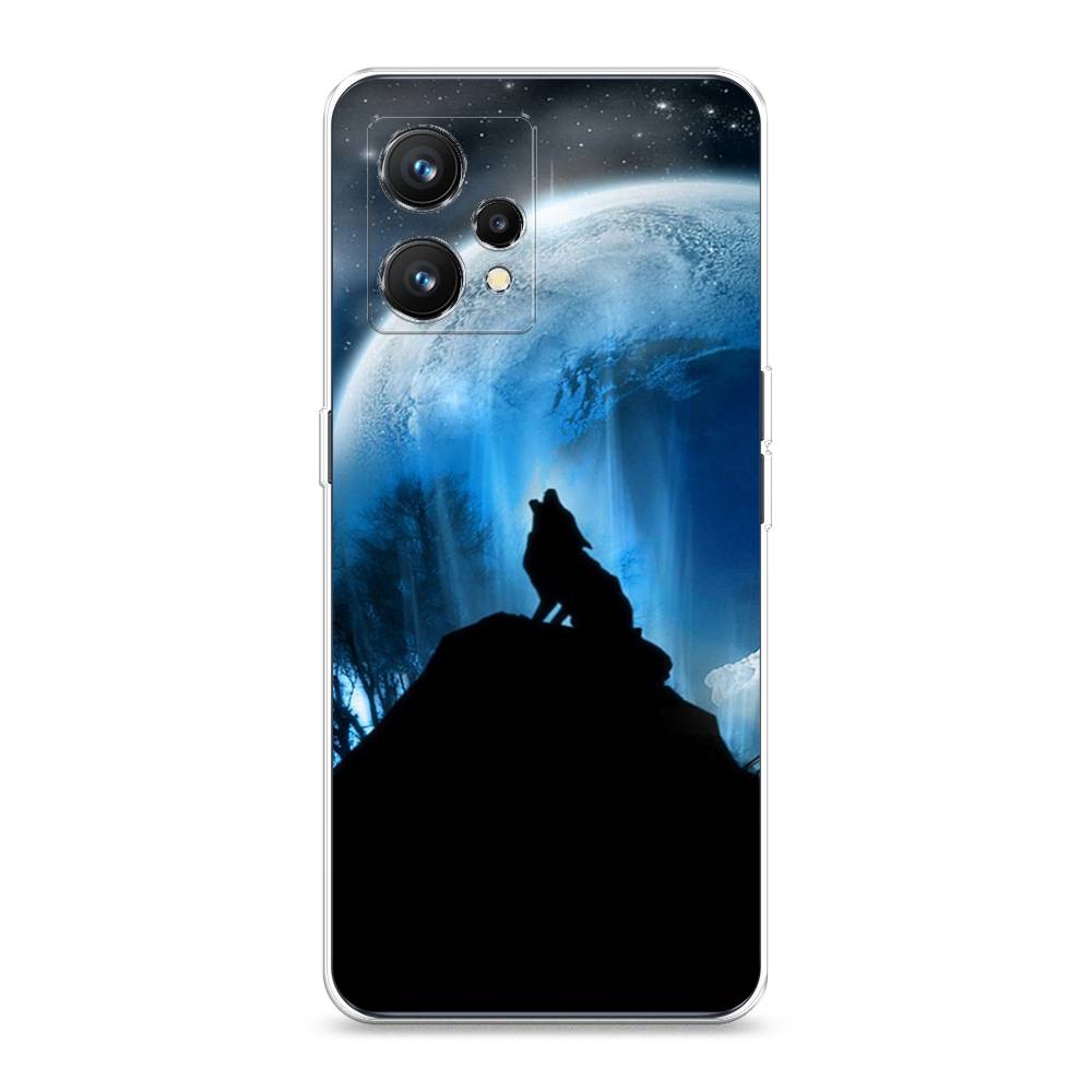 

Чехол на Realme 9 4G "Волк 2", Синий;черный;белый, 257250-1