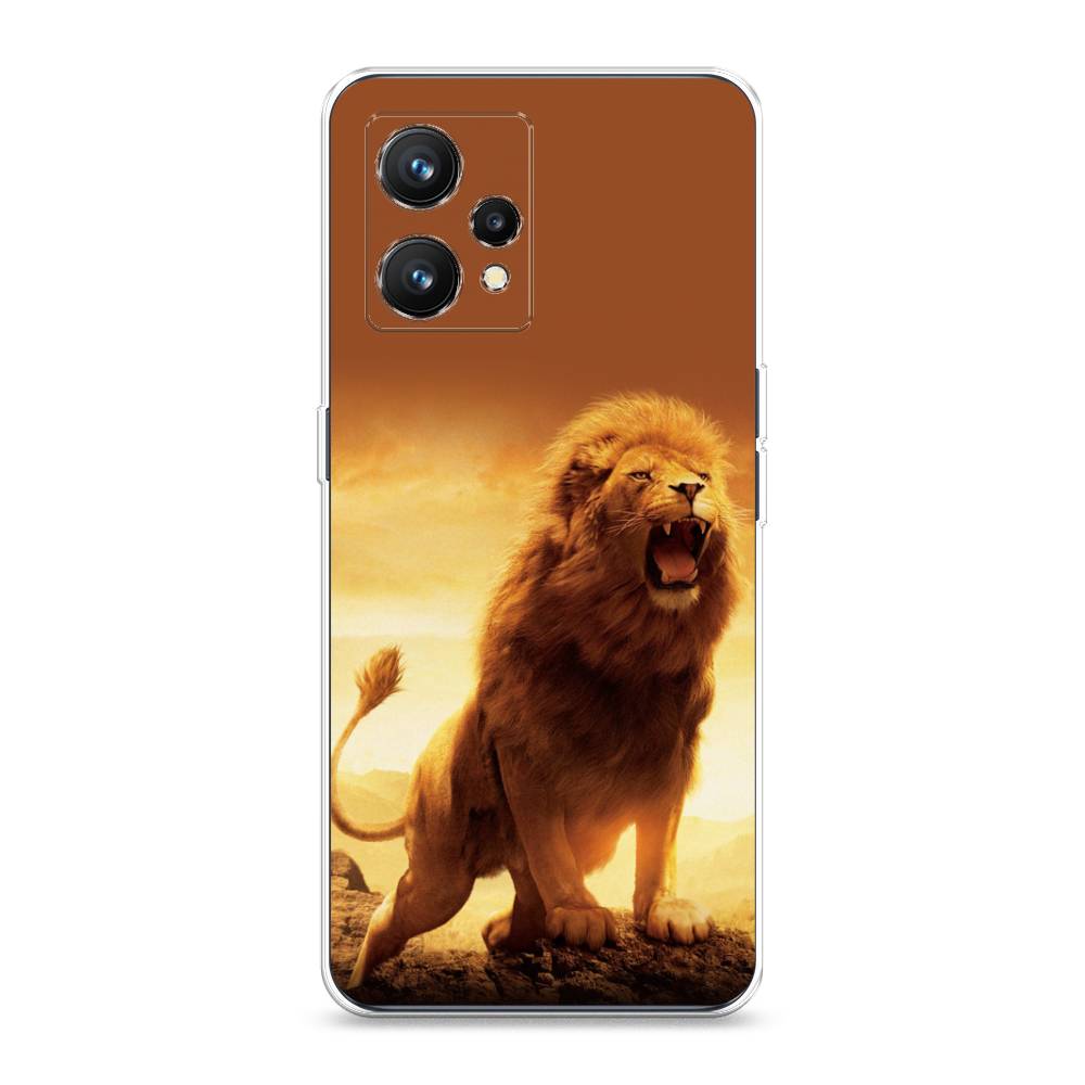 

Чехол на Realme 9 4G "Львиный рык", Коричневый;желтый;оранжевый, 257250-1