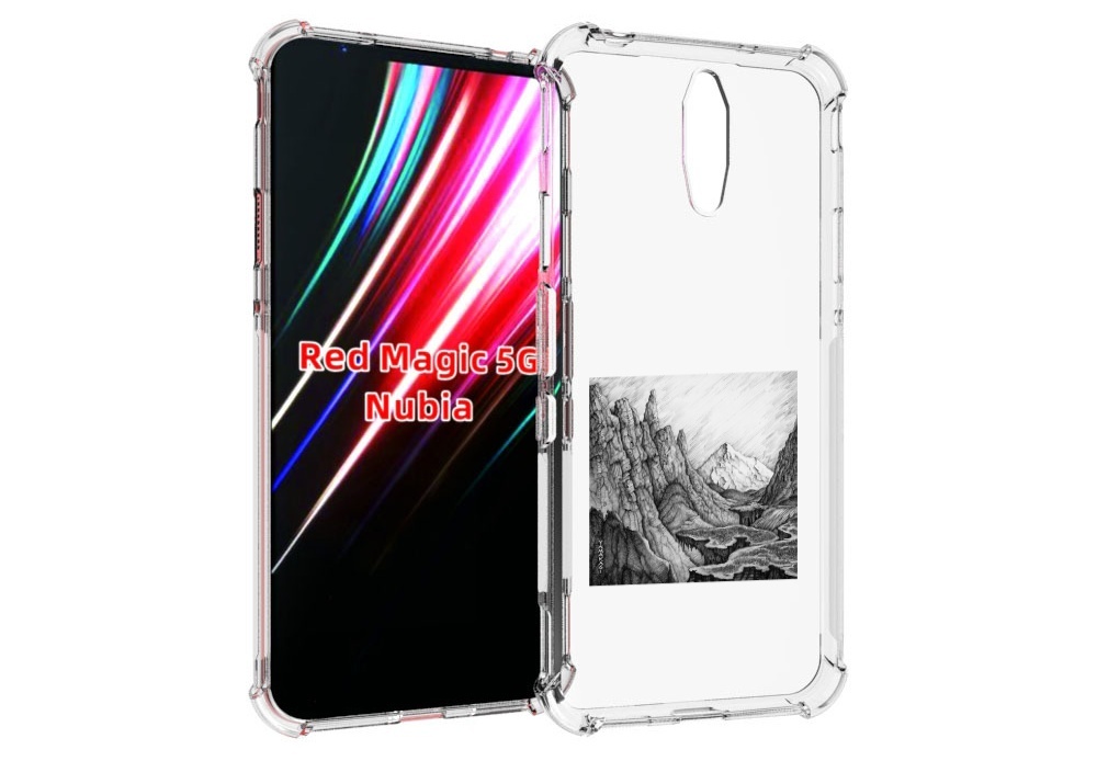 Чехол MyPads Ямакаса Мияги и Энди Панда для ZTE Nubia Red Magic 1 5G