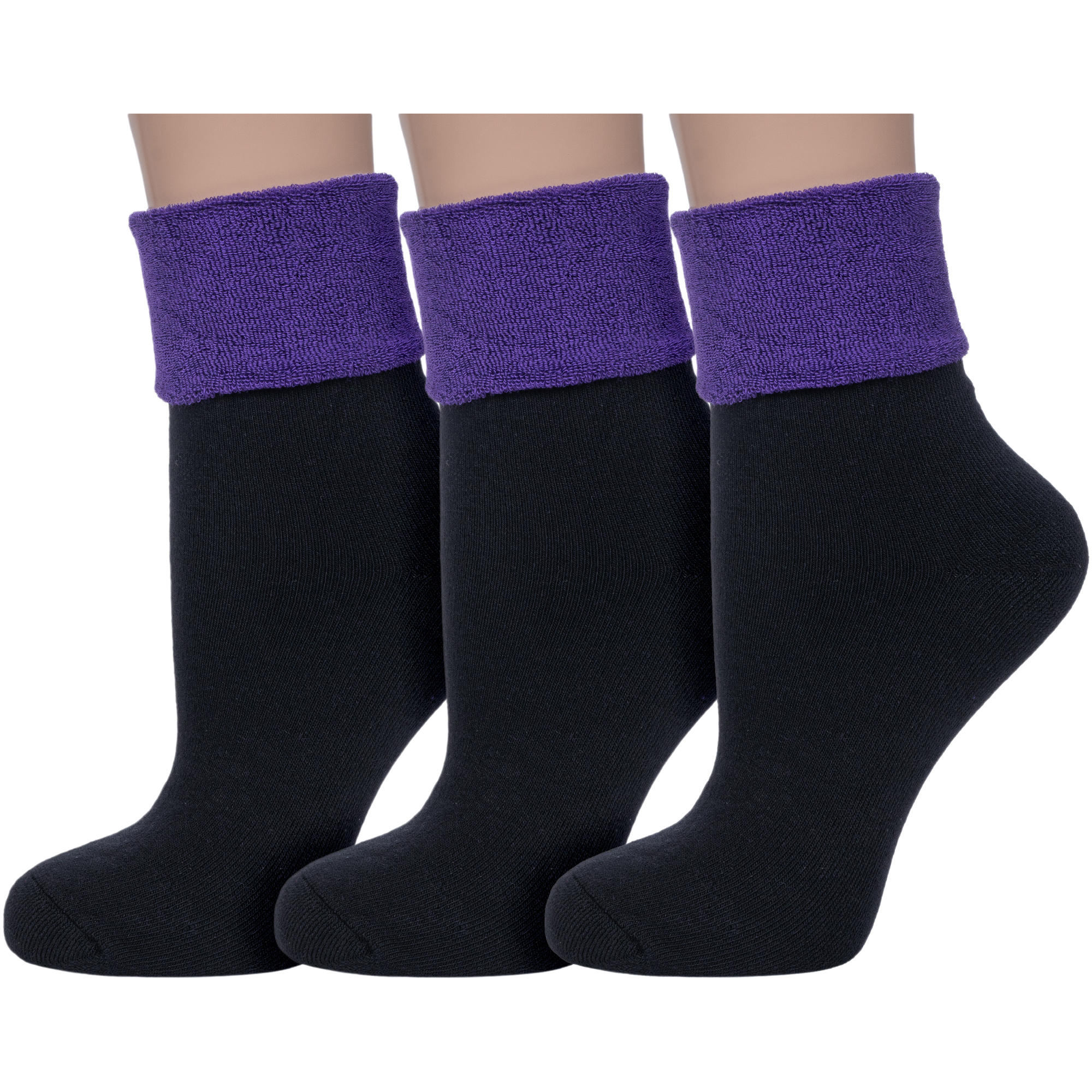 Комплект носков женских VASILINA 3-5С3229 разноцветных 23-25