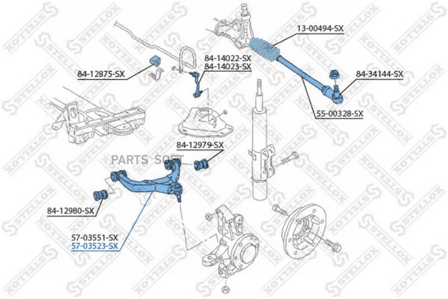 

Рычаг подвески Stellox 5703523SX