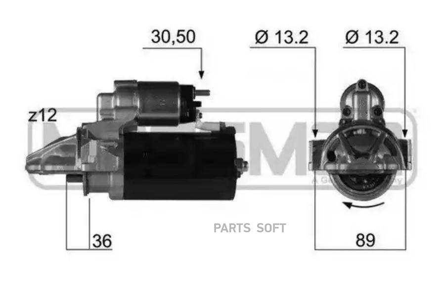 

ERA 220353 Стартер CITROEN Jumper 2.2HDi 06-> , FIAT Ducato 2.2D 06-> , FORD Transit 2.2D-