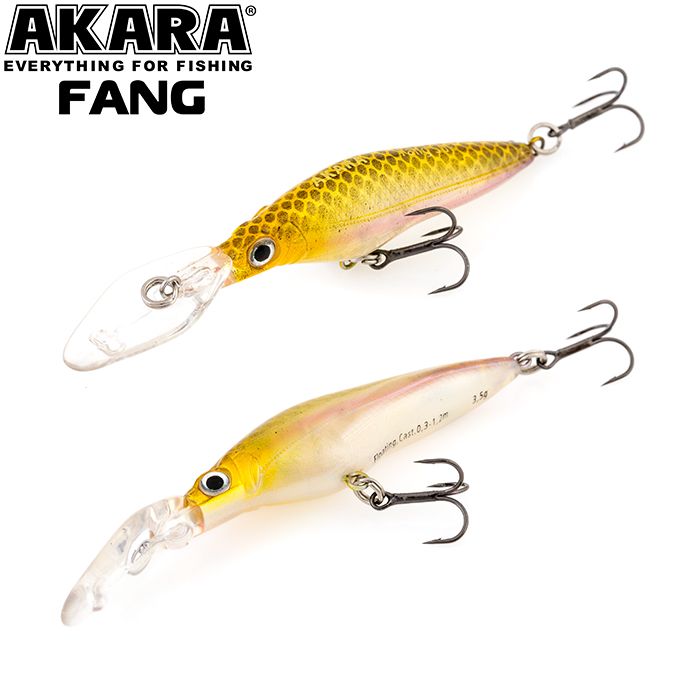 

Воблер Akara Fang 50F 3,5 гр 1/8 oz 2,0 in A153, Разноцветный, Fang