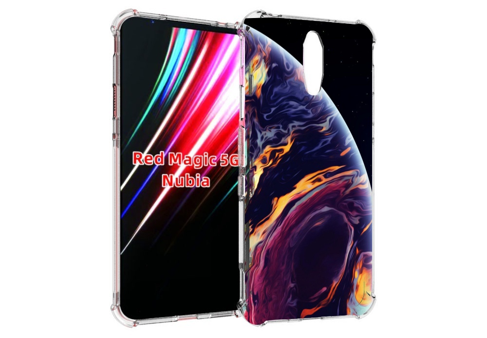 Чехол MyPads акварельная планета для ZTE Nubia Red Magic 1 5G