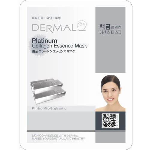 

Тканевая маска Dermal Platinum Collagen Essence Mask коллоидная платина и коллаген 23 г