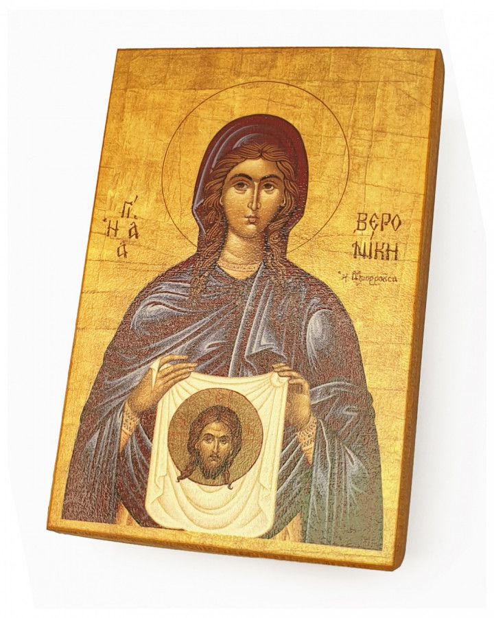 

Икона Вероника Кровоточивая, под старину, 15х20 см
