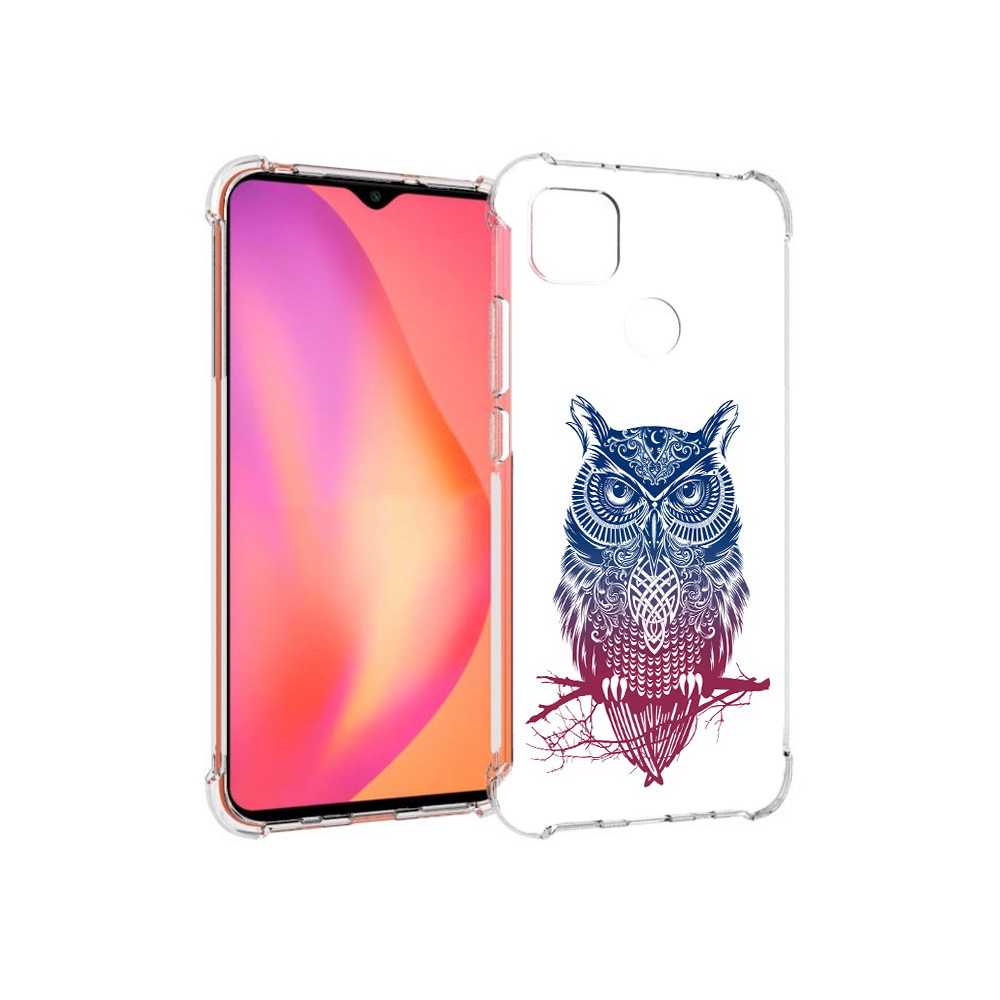 

Чехол MyPads Tocco для Xiaomi Redmi 9C хиппи сова (PT152115.265.664), Прозрачный, Tocco