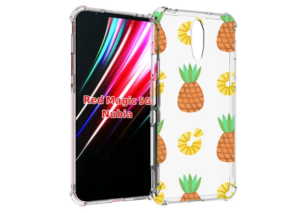 

Чехол MyPads ананасики для ZTE Nubia Red Magic 1 5G, Прозрачный, Tocco