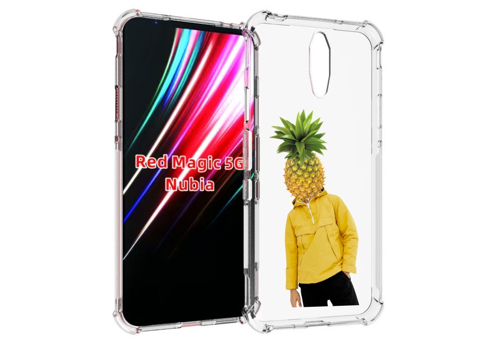 Чехол MyPads ананасовая-голова для ZTE Nubia Red Magic 1 5G